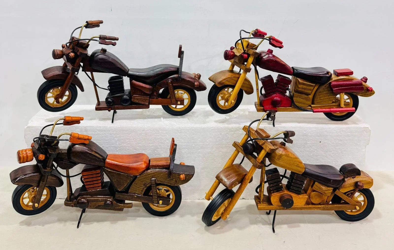 Wooden Minimalistic Bike Figurine